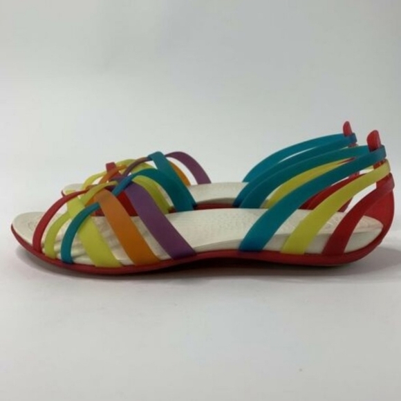 Crocs Womens Slip On Sandals Strappy Flat Size Women's 11 - Picture 2 of 8